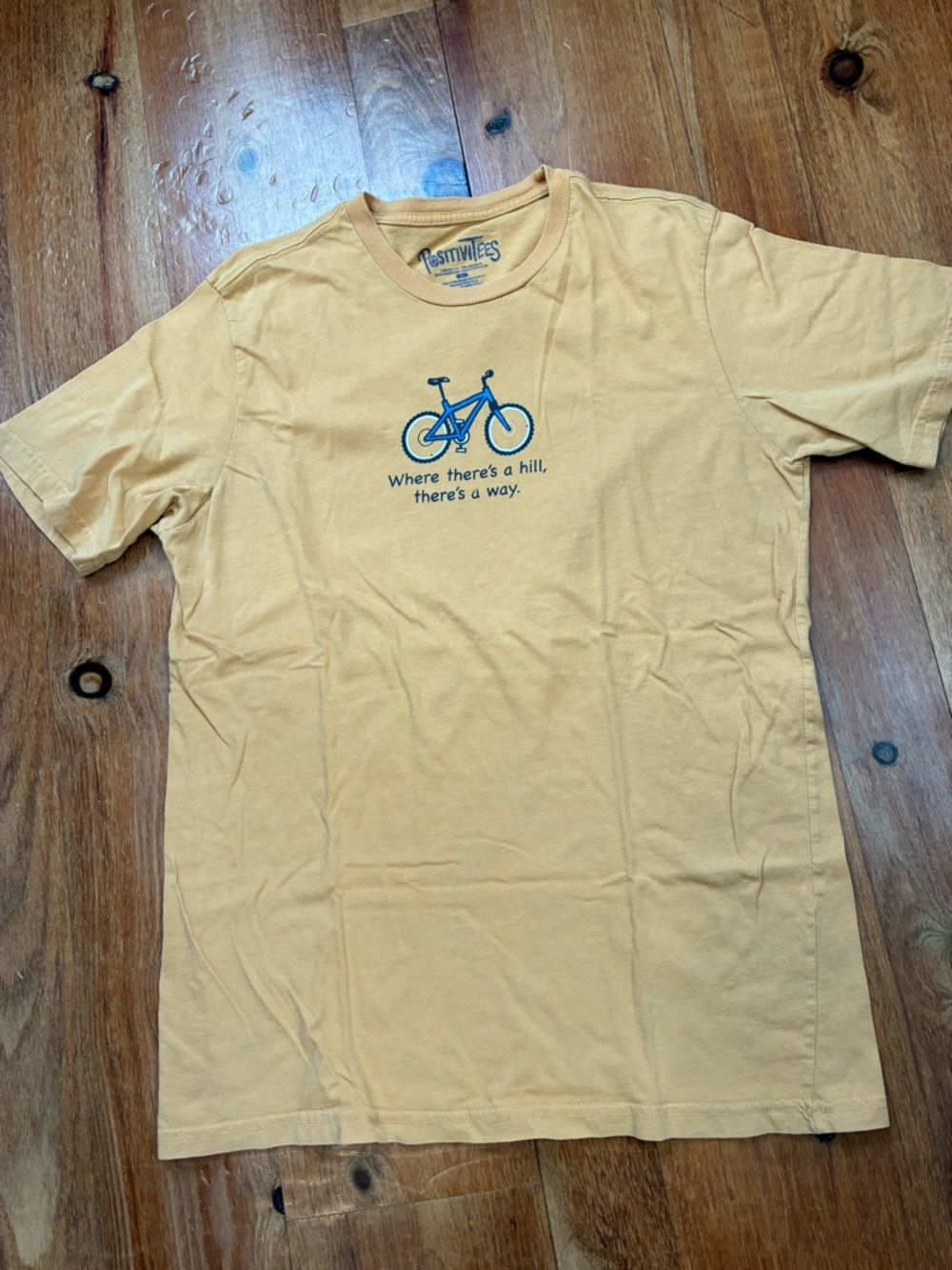 Womens Yellow Graphic Bike Tee